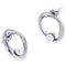 Laura Ferini Dames Oorbellen met pareltje Ardea Zilver - Zilverkleurige Vrouwen Oorringen met Parel - Waterproof Roestvrij Staal - RVS Sieraden - Accessoires