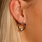 Laura Ferini Dames Oorbellen met pareltje Ardea Zilver - Zilverkleurige Vrouwen Oorringen met Parel - Waterproof Roestvrij Staal - RVS Sieraden - Accessoires