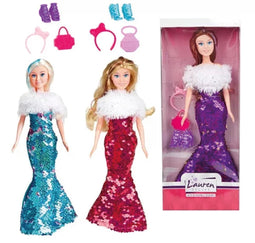 Lauren tienerpop gala pailetten