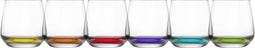 LAV Coral Lal Gekleurde Whiskeyglazen - Waterglazen - 6 Stuks - 34,5 cl