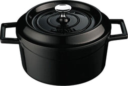 LAVA Trendy Casserole rond - 32 cm - 9.86Ltr - Black/Black