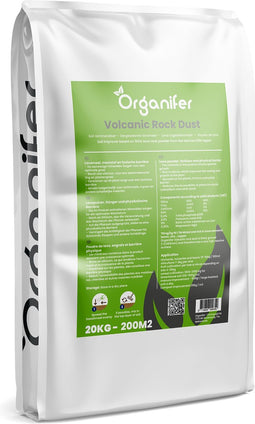 Lavameel uit Eifel Oergesteente (20kg, 200m2) - Bodemverbeteraar - Lava Meel - Met Silicium - Organifer