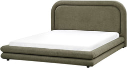 LAVARDENS - Bed - Groen - 160 x 200 cm - Kunstlinnen