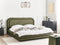 LAVARDENS - Bed - Groen - 180 x 200 cm - Kunstlinnen