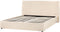LAVAUR - Bed met opbergruimte - Beige - 160 x 200 cm - Bouclé