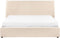 LAVAUR - Bed met opbergruimte - Beige - 160 x 200 cm - Bouclé