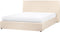 LAVAUR - Bed met opbergruimte - Beige - 160 x 200 cm - Bouclé