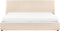 LAVAUR - Bed met opbergruimte - Beige - 180 x 200 cm - Bouclé