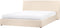 LAVAUR - Bed met opbergruimte - Beige - 180 x 200 cm - Bouclé