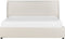 LAVAUR - Bed met opbergruimte - Off-white - 160 x 200 cm - Bouclé