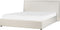 LAVAUR - Bed met opbergruimte - Off-white - 160 x 200 cm - Bouclé
