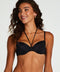 Hunkemöller Luxe Dames Bikinitopje - Spaghetti bandje - Zwart - Maat D90