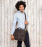 Leren Aktetas - Vintage Buffelleer - Heren & Dames - Laptoptas tot 15 inch - Donkerbruin