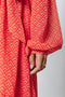 Colourful Rebel Embla - Midi Jurk - Lange mouw met ceintuur en volant - Maat M