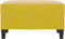 vidaXL - Voetenbank - 70x55x41 - cm - fluweel - geel