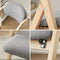 SoBuy FST92-N - Houten Klapstoel - Gestoffeerd Zitkussen - Grijs/Natuur 47.5x77x59 cm