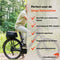 New Looxs ® Sports Trunkbag MIK - Bagagedragertas - Fietstas Enkel - Ingebouwde MIK-Adapter - Waterdicht door Regenhoes (inclusief) - Vergrootbaar tot 31 L - Zwart