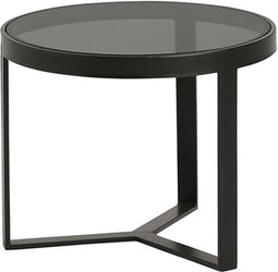Lazio bijzettafel glas Ø50