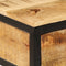 vidaXL - Nachtkastje - 40x35x50 - cm - Massief - Hout - Ruw - Mango