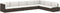 vidaXL - Driezitsbank - sectioneel - poly - rattan - zwart