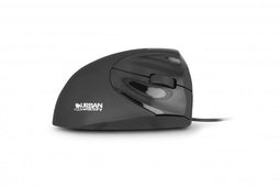 Urban Factory Ergo - Muis - Ergonomisch - 2400 DPI - Zwart