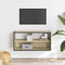 vidaXL - Tv-meubel - 80x31x39,5 - cm - bewerkt - hout - metaal - sonoma - eikenkleurig