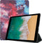 iMoshion Tablet Hoes Geschikt voor iPad Pro 12.9 (2017) - iMoshion Design Trifold Bookcase - Meerkleurig / Paars /Space