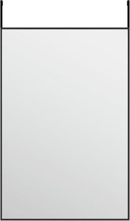 vidaXL - Deurspiegel - 40x60 - cm - glas - en - aluminium - zwart