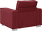 vidaXL - Fauteuil - Wijnrood - 59 - cm - Kunstleer