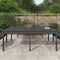 vidaXL Tuintafel 203,5x100x76 cm massief grenenhout grijs