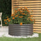 vidaXL - Plantenbak - 80x80x36 - cm - gepoedercoat - staal - grijs