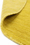 Vloerkleed MOMO Rugs Panorama Uni Rond Gold Vloerkleed - 200 rond - Rond - Laagpolig,Rond Tapijt - Modern - Geel
