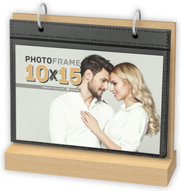 ZEP - Foto Kalender Bruin Leinster Horizontaal voor formaat 10x15 - met 12 insteek vellen - UT364U