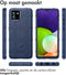 iMoshion Hoesje Geschikt voor Samsung Galaxy A03 Hoesje Siliconen - iMoshion Rugged Shield Backcover - Blauw