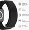 imoshion Nylon⁺ bandje - Geschikt voor Apple Watch 1, 2, 3, 4, 5, 6, 7, 8, 9, 10, SE, Ultra (2) - 44/45/46/49 mm - Zwart - One Size