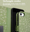 iMoshion Hoesje Geschikt voor iPhone 6 / 6s / 7 / 8 / SE (2020) / SE (2022) Hoesje Met Pasjeshouder - iMoshion Design Bookcase smartphone - Groen / Green Flowers