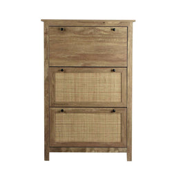 Schoenenrek Versa - Mangohout - 23,5 X 121,5 X 80 CM
