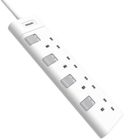 Philips CHP3140WB/05 - 4-voudige Stekkerdoos 230V - Kindveilig - Wit