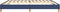vidaXL - Boxspringbed - 200x200 cm - Stof - Blauw