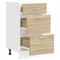 vidaXL - Onderkast - 40x46x81,5 - cm - spaanplaat - sonoma - eikenkleurig