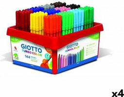 Set Viltstiften Giotto Turbo Color Multicolour (4 Stuks)