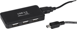 Q-Link USB hub 2.0 – 4 poorten – met USB kabel 60 cm