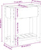 vidaXL - Tuinbak - met - Plank - 71x37x76 - cm - Massief - Vurenhout