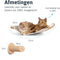LBB Katten klimmuur met Hangmat - Krabpalen met hangmat - Klim wand - Krabpaal muur - Krabpaal voor grote katten - Kattenspeeltjes