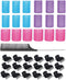 LBB Krulspelden 18 stuks - 3 maten - Incl. 18 haarklemmen & opbergtas - Heatless Curls - Kleefrollers - Haarrollers - Krulspelden - Krul rollers