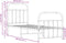 vidaXL - Bedframe - met - hoofd- - en - voeteneinde - metaal - zwart - 75x190 - cm