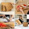 Deleca Snijplankenset - Set van 3 Snijplanken (40x30 / 33x24 / 26x18 cm) - Acacia Hout - Incl. Houder (3 stuks)