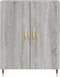vidaXL - Dressoir - 69,5x34x90 - cm - bewerkt - hout - grijs - sonoma - eikenkleurig