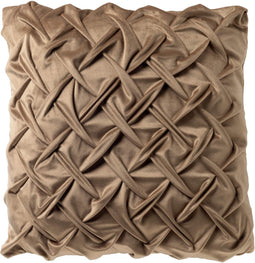 Dutch Decor MIRA - Sierkussen 45x45 cm - Irish Cream - beige - bruin - Inclusief binnenkussen