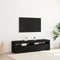 vidaXL - TV - Cabinets - met - LED - Lights - 2 - stuks - Zwart - Eiken - 75x35x40 - cm - Geengineerd - Hout